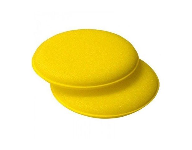 Поролоновый спонж-аппликатор для нанесения воска, желтый 10 cm