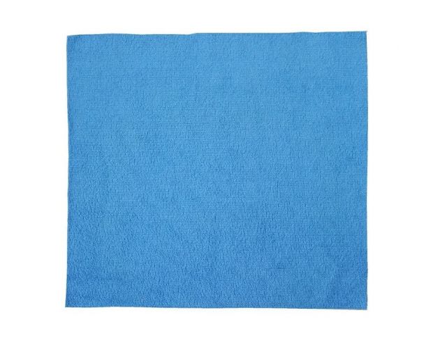 Мікрофіброва синя серветка, без оверлока (мікрофібра 102) 38 х 38 cm
