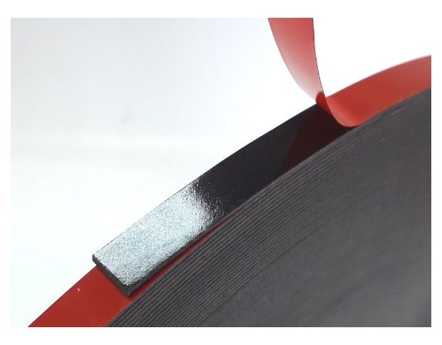 Клеевая лента черная, двухсторонний скотч 3М РТ 1100 6 mm*66 m