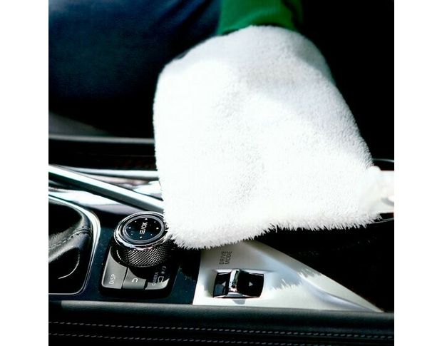 PURESTAR Cleaning Mitt - Жорстка рукавиця для очищення інтер'єру, шкіри, пластику, дисків 15.5 x 22 cm