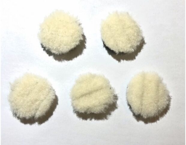 SGCB Mini Short wool pad SGGA144 - Набір змінних міні-падів (кола) (5 шт) 26 mm