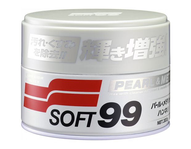 Soft99 Pearl & Metalliс Soft Wax - Очищающий воск для светлых перламутров и металликов, 320 g