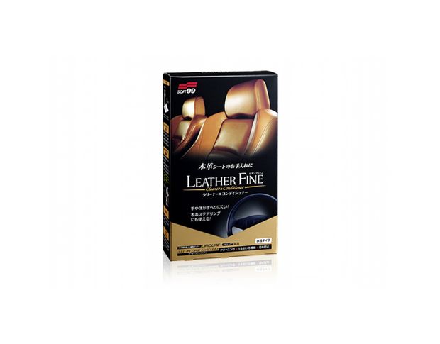 Soft99 Leather Fine Cleaner & Conditioner - Средство для очистки и кондиционирования кожи, 100 ml