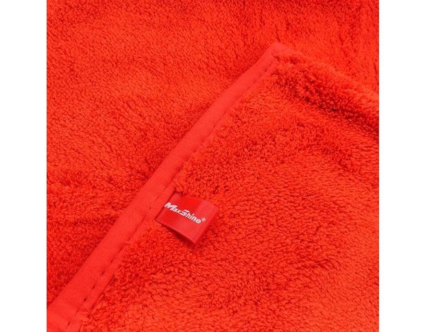 MaxShine Big Red Microfiber Drying Towel - Мікрофібровий рушник з оверлоком, червоний 50 х 70 cm