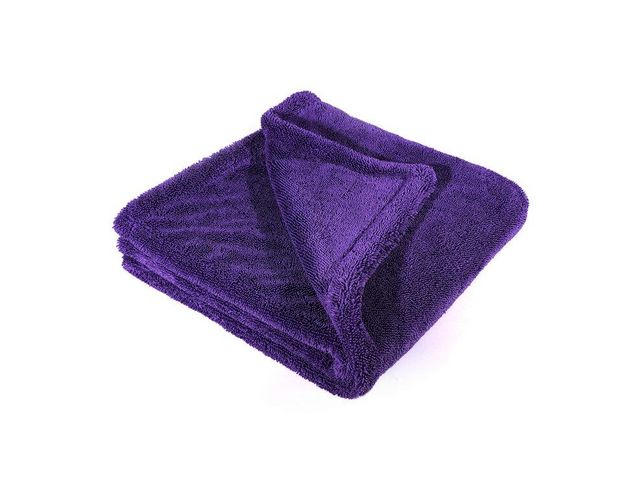 MaxShine Duo Twisted Loop Microfiber Drying Towel -  Микрофибровое полотенце с оверлоком фиолетовое 60 х 90 cm