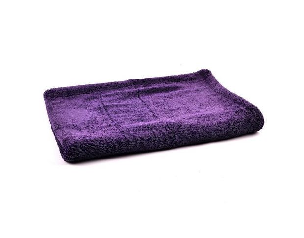 MaxShine Duo Twisted Loop Microfiber Drying Towel - Мікрофібровий рушник з оверлоком, фіолетовий 50 х 60 cm