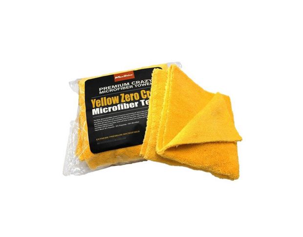 MaxShine Polish Removal Microfiber Towel - Микрофибровое полотенце без оверлока желтое 40 х 60 cm