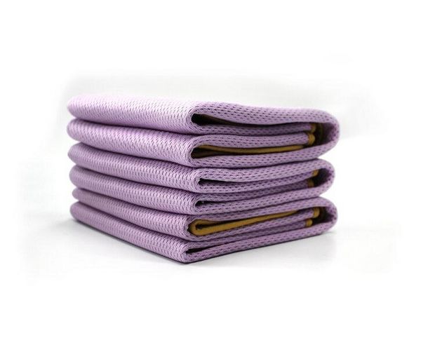 MaxShine Drying Mesh Microfiber Towel -  Сетчатое полотенце с оверлоком сиреневое 50 х 70 cm