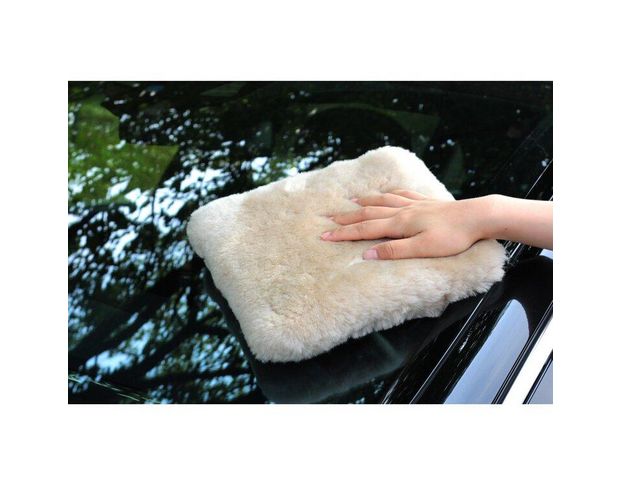 MaxShine Lambswool Wash Pad Premium Plus - Мочалка з вовни для миття авто 25 x 25 cm