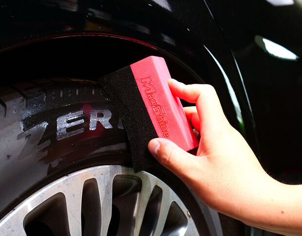 MaxShine Tire Dressing Foam Curved Applicator - Аплікатор двосторонній для складів та чорніння гуми (4 шт.)