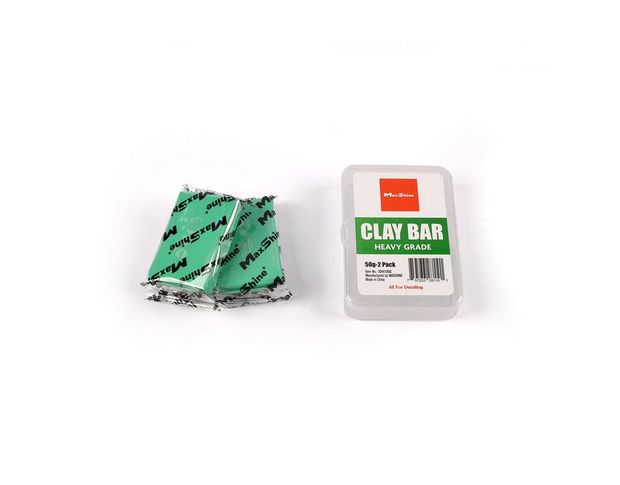MaxShine Detailing Clay Bar Heavy Cut - Набор агрессивной глины для чистки кузова 2 х 50 g