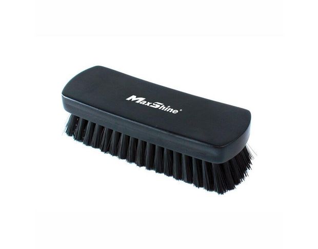 MaxShine Black Textile and Leather Cleaning Brush - Щітка нейлонова для чищення шкіри та текстилю