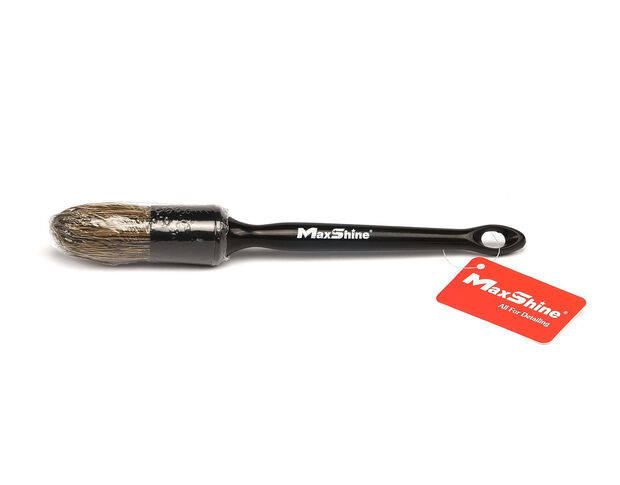 MaxShine Premium Interior & Exterior Detailing Brush - Щетка премиум из щетины кабана, диаметр 18 mm