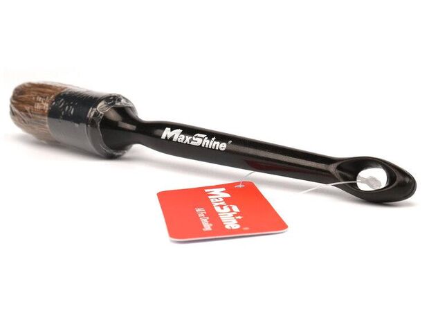 MaxShine Premium Interior & Exterior Detailing Brush - Щітка преміум із щетини кабана, діаметр 18 mm