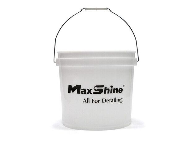 MaxShine Detailing Bucket - Ведро для мойки и полировки белое, без крышки, 13 L