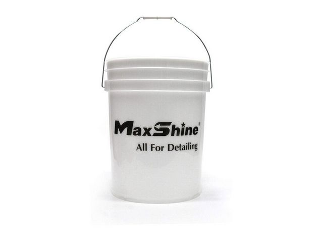 MaxShine Detailing Bucket - Ведро для мойки и полировки белое, без крышки, 20 L
