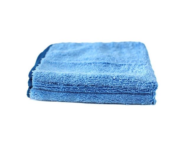 MaxShine Microfiber Interior Towel - Микрофибровое полотенце с оверлоком голубое 40 х 60 cm