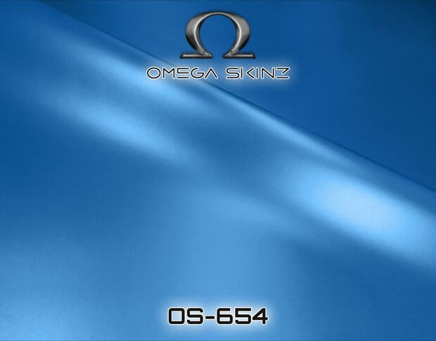 Omega Skinz OS-654 Brainwave Blue - Голубая матовая пленка 1.524 m