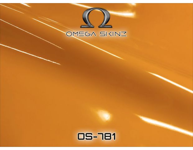Omega Skinz OS-781 Vortex Orange - Оранжевая глянцевая пленка 1.524 m
