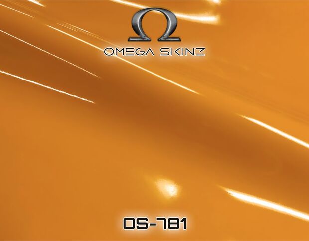 Omega Skinz OS-781 Vortex Orange - Помаранчева глянцева плівка 1.524 m