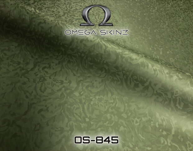 Omega Skinz OS-845 Combat Camo Green - Матовая зеленая пленка с камуфляжным узором 1.524 m