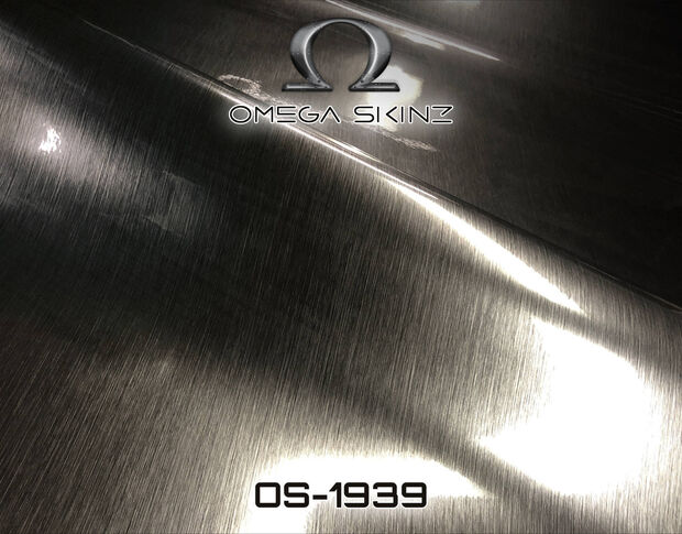 Omega Skinz OS-1939 Black Metal Gloss - Глянцева чорна плівка під метал 1.524 m