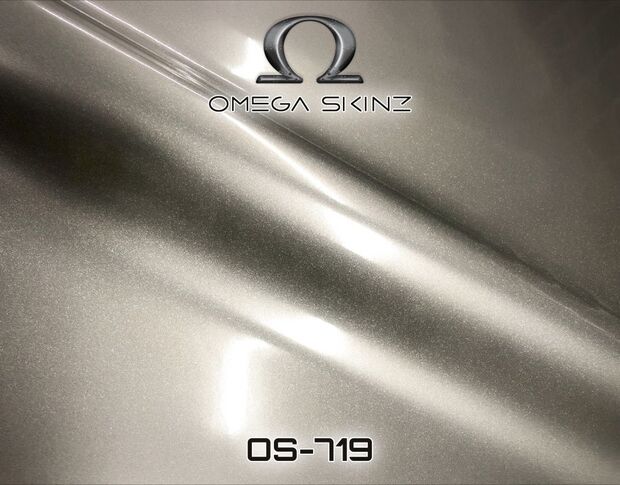 Omega Skinz OS-719 Gunraid - Серая глянцевая металлик пленка 1.524 m
