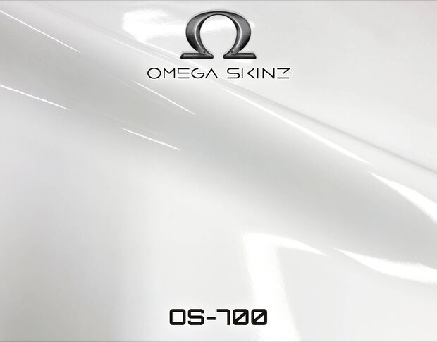 Omega Skinz OS-700 Virginity White - Белая глянцевая пленка 1.524 m