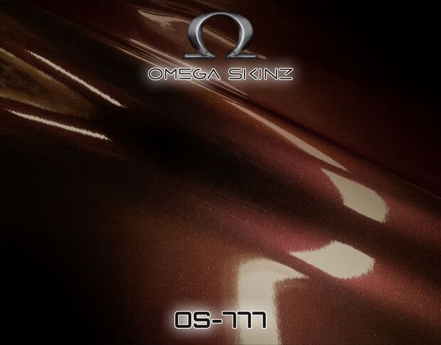 Omega Skinz OS-777 Immortal - Темно-красная металлик глянцевая пленка 1.524 m