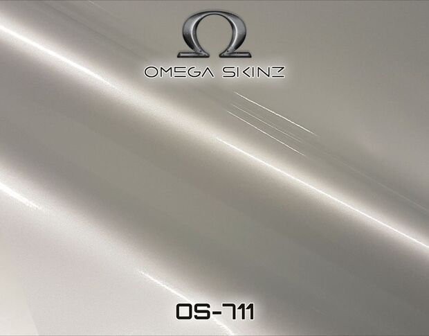 Omega Skinz OS-711 Pearl Necklace - Белая перламутровая глянцевая пленка 1.524 m