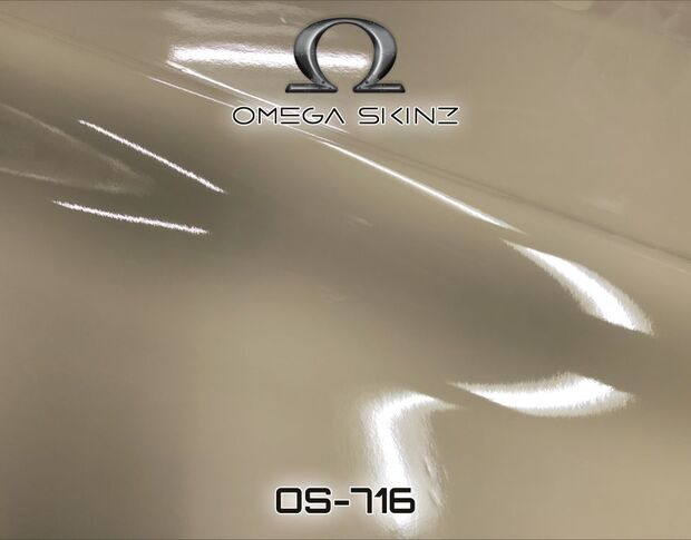 Omega Skinz OS-716 Nude In The Wild - Светло-бежевая глянцевая пленка 1.524 m
