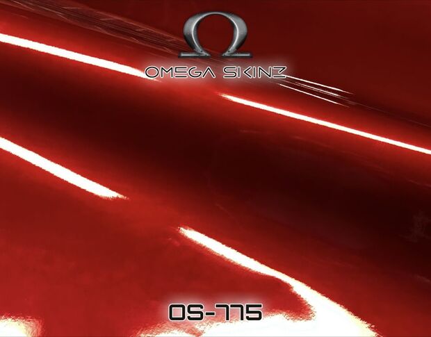 Omega Skinz OS-775 Vamp Me - Ярко-красная глянцевая пленка 1.524 m