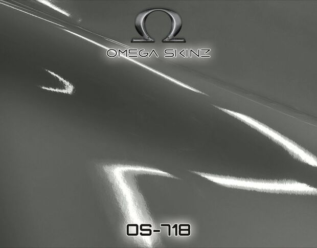 Omega Skinz OS-718 Nardo Grey Gloss - Светло-серая глянцевая пленка 1.524 m