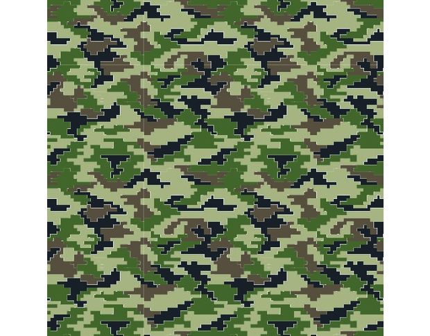 Пленка под камуфляж коричнево-зеленые пиксели 15 (Украина) 1.52 m