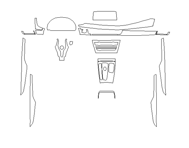Комплект выкроек для салона BMW X5 2013