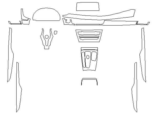 Комплект викрійок для салону BMW X5 2013