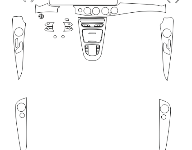 Комплект викрійок для салону MERCEDES-BENZ E-CLASS AMG 63 2020