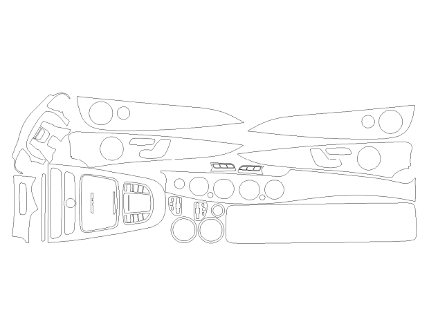 Комплект выкроек для салона MERCEDES-BENZ AMG E63 SEDAN 2020