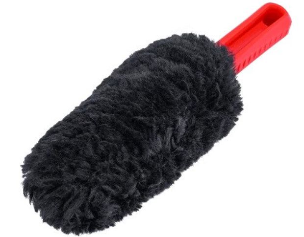 MaxShine Wool Wheel Brush Black/Red - Щітка вовняна для миття, 27 cm