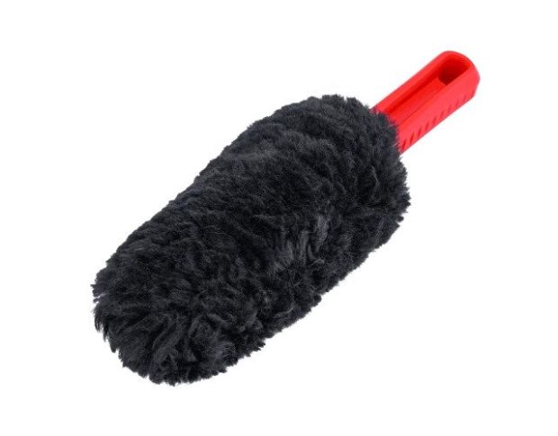 MaxShine Wool Wheel Brush Black/Red - Щетка шерстяная для мойки, 27 cm