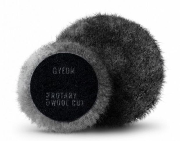 Gyeon Q²M Rotary Wool Cut Pads - Сірий хутряний різальний круг, (2 шт) 80 mm