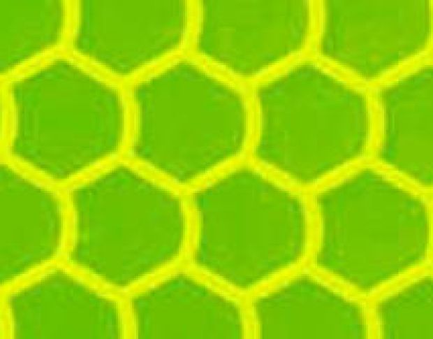 Отражающая неоново-зеленая пленка - ORALITE 5910 029 High Intensity Prismatiс Grade Fl. Yellow-Green 1.235 m
