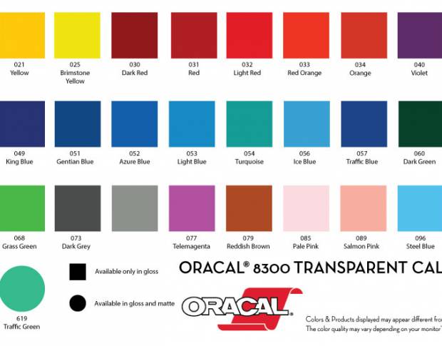 Oracal 8300 033 Red Orange 1.0 m