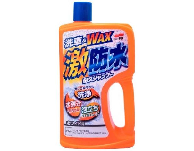 Soft99 Water Block Shampoo White - Водоотталкивающий шампунь для светлых автомобилей, 750 ml