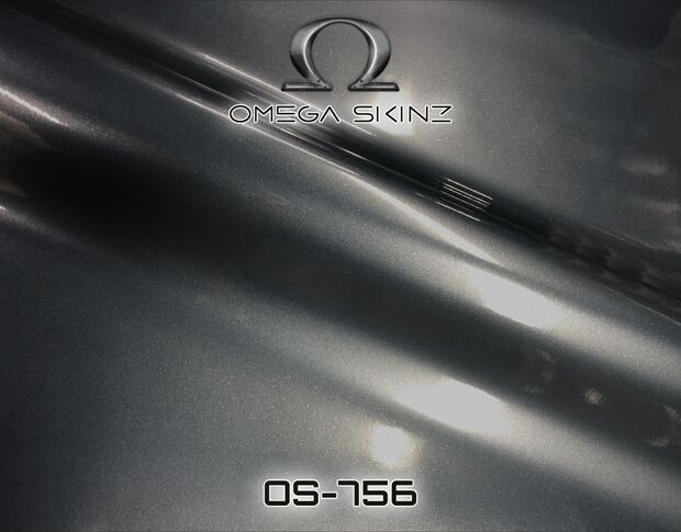 Omega Skinz OS-756 Breaker Of Storms - Темно-серая глянцевая металлик пленка 1.524 m