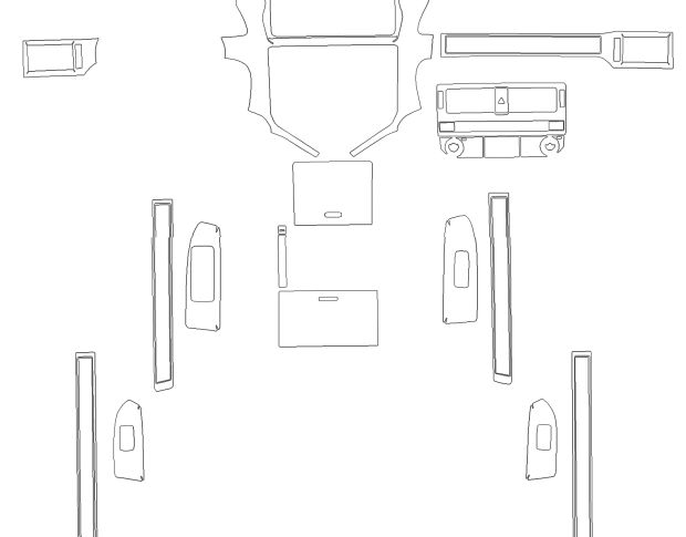 Викрійка для салону LEXUS GX 2023 -