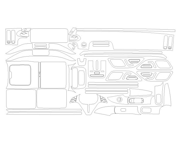 Викрійка для салону MERCEDES-BENZ S-CLASS 4 SEATS 2024