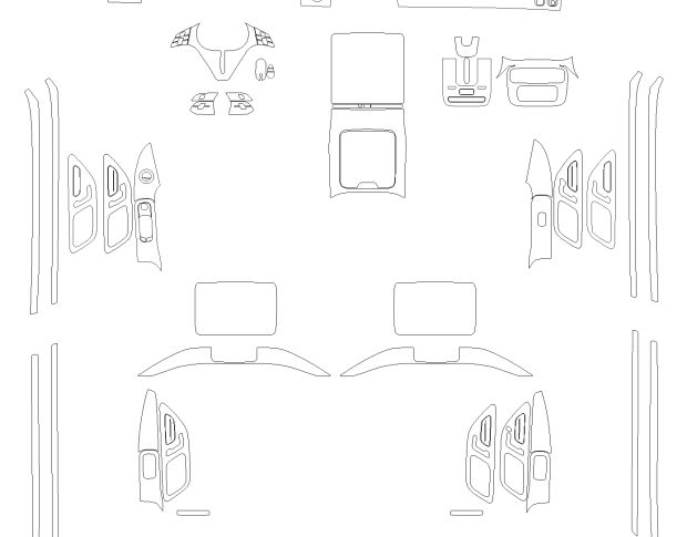 Викрійка для салону MERCEDES-BENZ S-CLASS 4 SEATS 2024