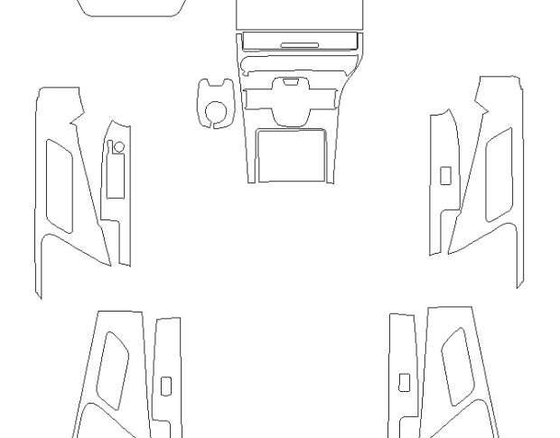 Викрійка для салону TOYOTA BZ4X 2023