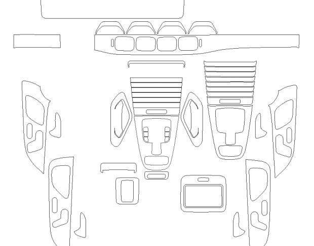 Выкройка для салона MERCEDES-BENZ GLS 2024